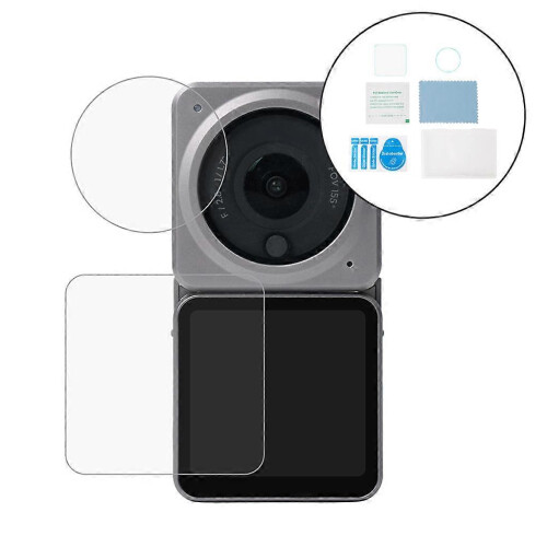 (2Set, One size) Screen Protector Anti-Scratch Lens Protector Protective Film Camera Protection for DJI Action 2 - 1Set 2