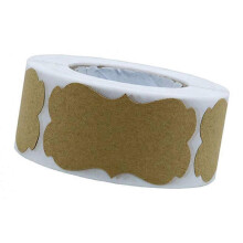 (As show, One size) 1 Roll Sticker Self-adhesive Stickers, Round Paper Stickers for Gifts, Crafts Or