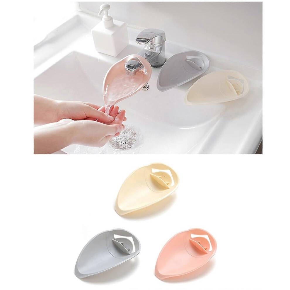 Kikidex (As Show, One Size) 3 Packs Children's Faucet Extension, Faucet Extender For Kids Hand Washing, Faucet Baby Guide Sink Extender Device Water Diver