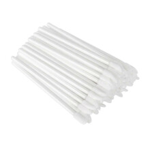 (As show, One size) Bulks 100/ 50 Pieces Disposable Makeup Wand Lipstick Lip Gloss Lip Mask Lip Oil Balm Lip Brushes Applicators White - White, 100 pcs