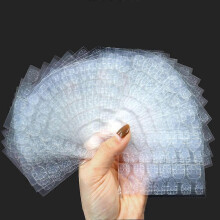 (As show, One size) 840PCS Double Sided Glue Nail Adhesive Tabs, Breathable Transparent Fake Nail Glue Stickers,Flexible Nail Adhesive Stickers for False Nails Tips, Mani