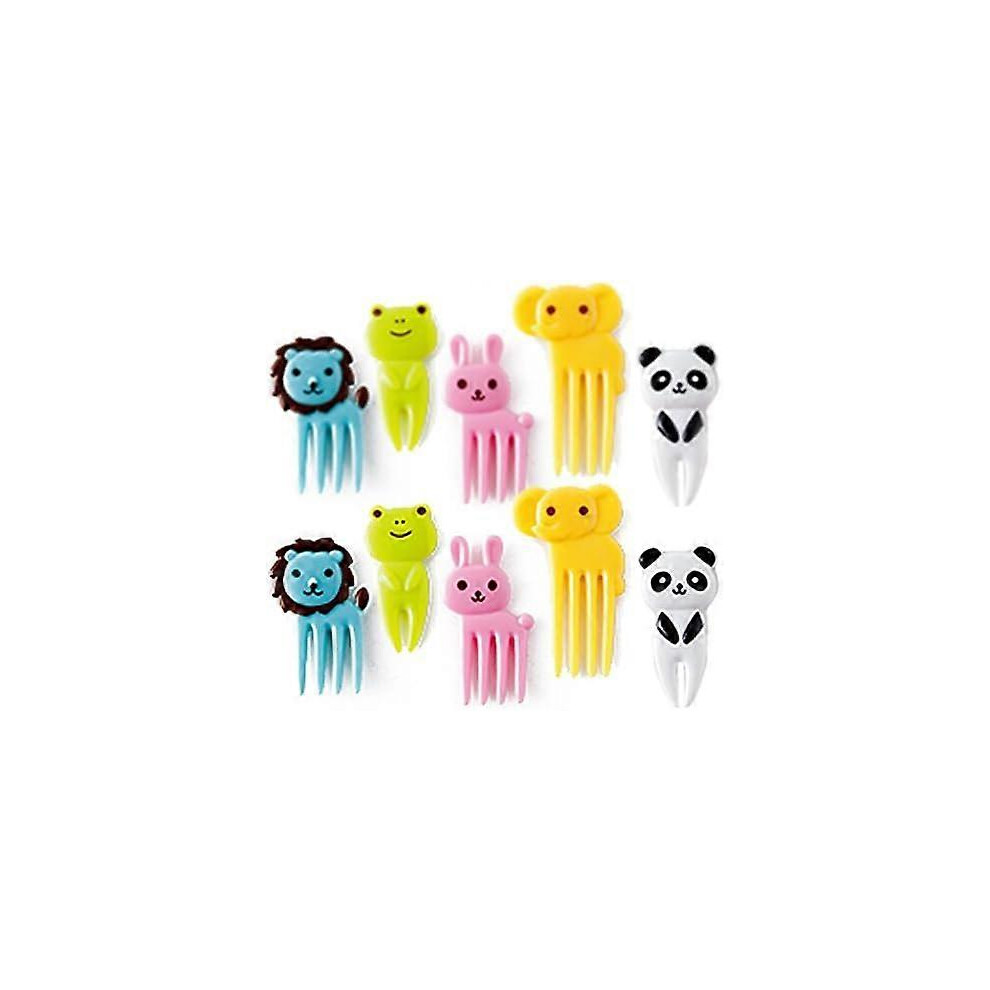 (As Show, One Size) Heyone Bento Decoration Box, Animals Food Picks And Forks Kikidex