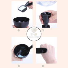 (As show, One size) 3Pcs Mask Mixing Bowl Set with Measuring for Facial Mask Women - White