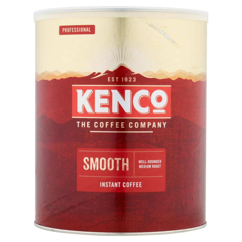 Kenco Smooth Instant Coffee Tin 750G - 6 X 750G