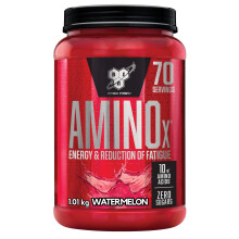 BSN Nutrition Amino X Supplement with Vitamin D, Vitamin B6 and Amino Acids, Watermelon Flavour, 70 Servings, 1 kg