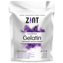 Unflavored Gelatin Powder,Kosher beef gelatin By Zint -organic,pasture raised 1Lb