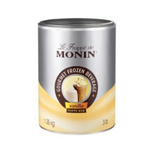 Monin Vanilla Frappe Mix 1.35kg Tub - Flavoured Coffee Powder for Coffee Shops by Monin