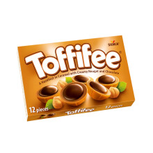 Toffifee Chewy Nougat Caramel Cups with Hazelnut and Chocolate, 12 Pieces (Pack of 20)
