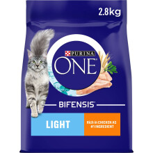 Purina ONE Light Dry Cat Food Chicken & Wheat 3kg (Case of 4)