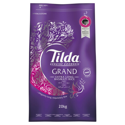 Tilda Extra Long Basmati Rice 20kg