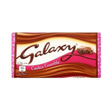 Galaxy Cookie Crumble Chocolate Bar - Pack of 24 x 114G