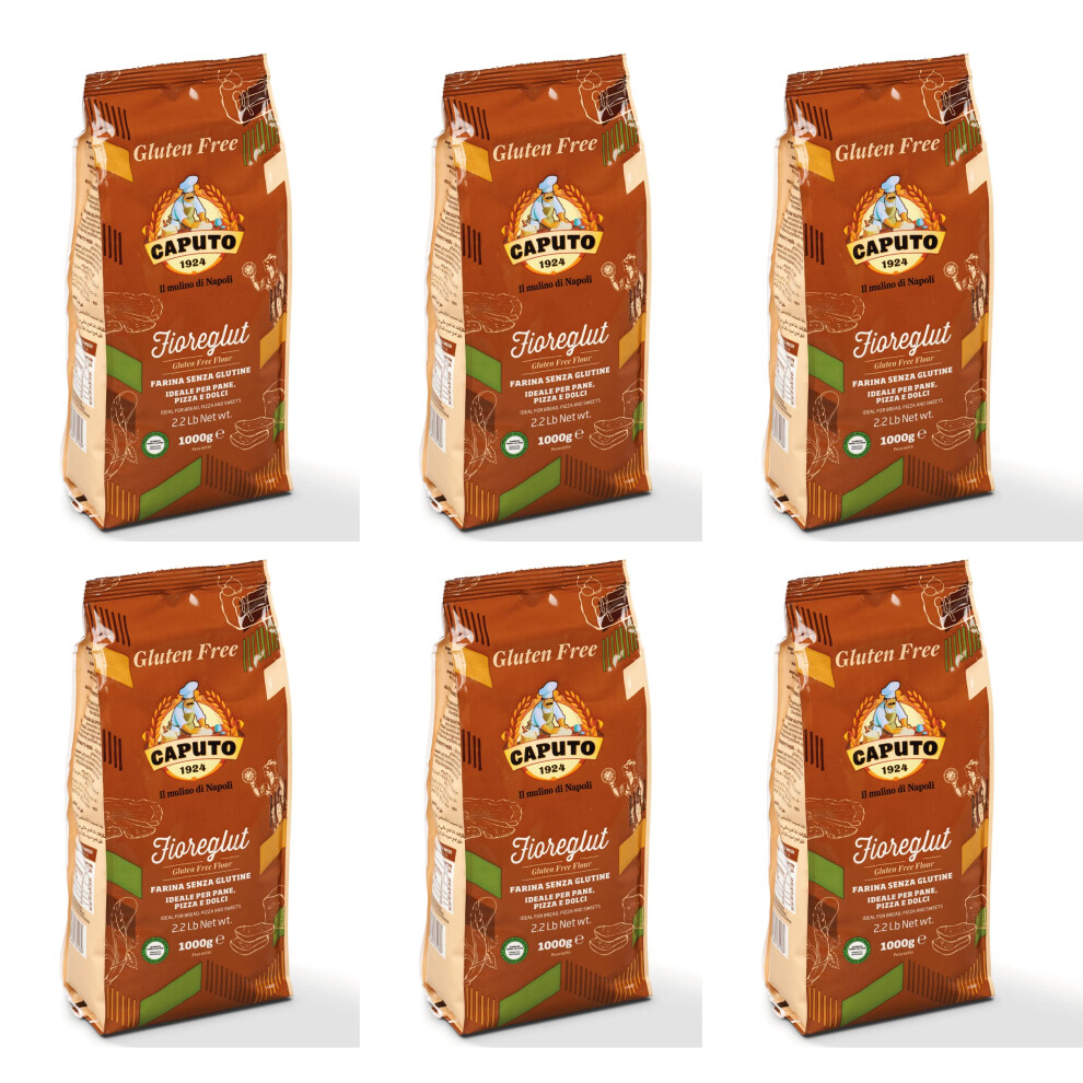 Antimo Caputo 6X Antico Molino Caputo Farina Fioreglut Senza Glutine Gluten-Free Flour 1Kg