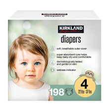 Kirkland Signature Diapers, Size 4 (198-Count)