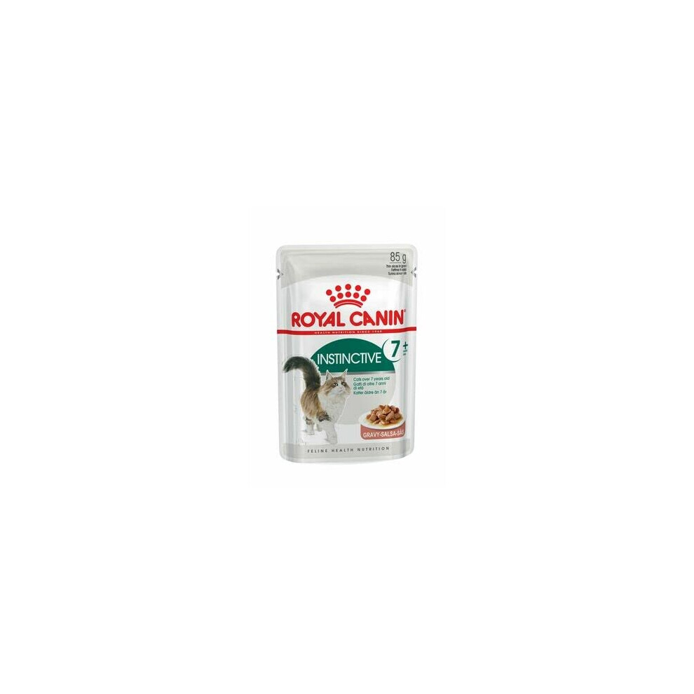 Royal Canin Instinctive Adult 7+ In Gravy Adult Wet Cat Food 85G (Pack Of 48)