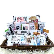 1n Diabetic Snack Gift Box Set 1.5KG Sugar Free Hamper Diablo NO Added Sugar Hamper Basket Chocolate Bar Spread Gummy Sweets Cookie Wafer Muesli