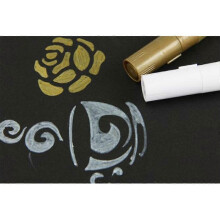 (White, One size) for Rock Painting, Stone, Ceramic, Glass, Wood, Fabric, Canvas, - Black
