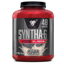 BSN Nutrition Protein Powder Syntha 6 Edge Low Carb and Sugar Whey Protein Shake with Whey Protein Isolate and BCAAs, Muscle Gain Powder, Cookies &