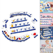 (As show, One size) English ABC Alphabet Card Baby Early Learning Educational Puzzle Skills Toy