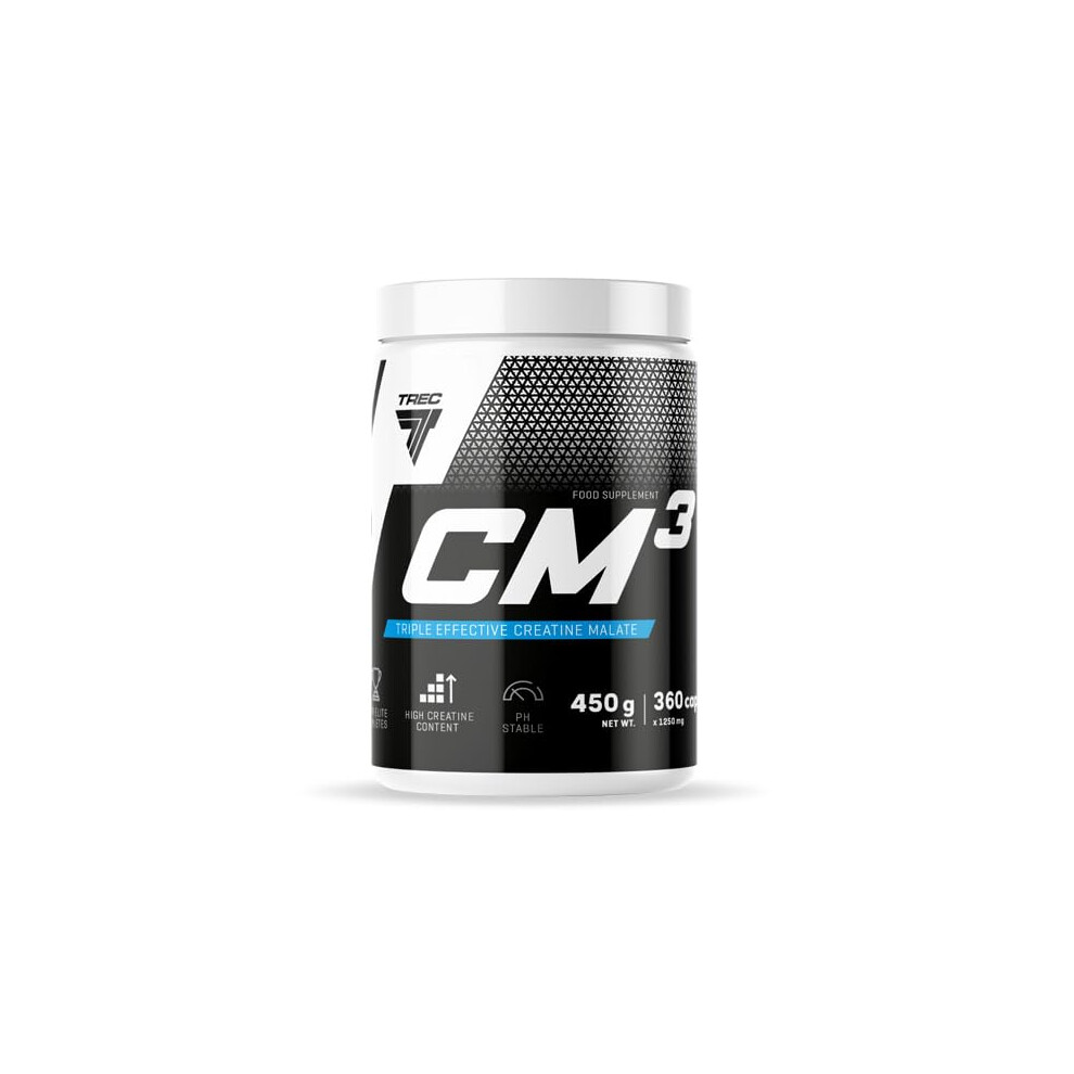 Trec Nutrition Cm3-360 Caps - Advanced Creatine Capsules For Endurance And Performance Boost - Tri-Creatine Malate Formula