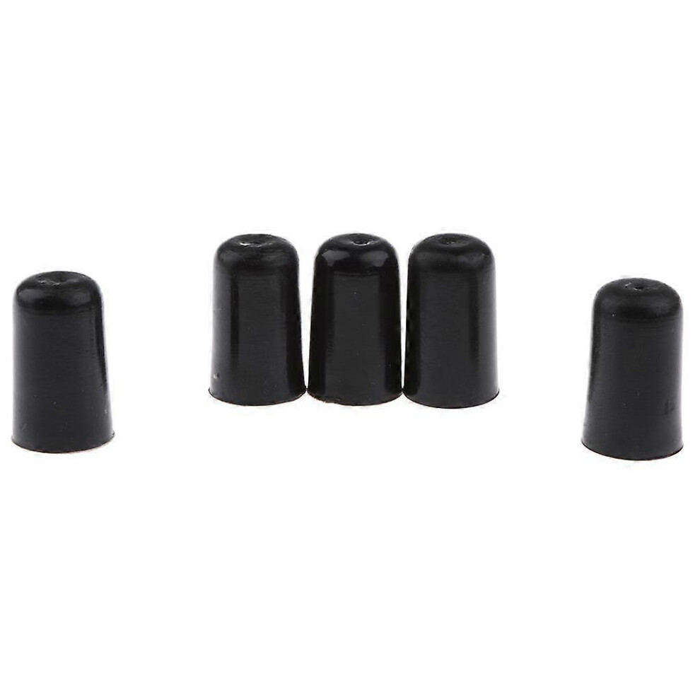 (As Show, One Size) 5 Pieces Black Rubber Cello Endpin Tips Protector Non-Slip Mats Cello Replacement Accessory 4633730187626