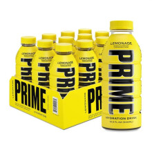 PRIME Hydration Lemonade| Electrolyte Enhanced for Ultimate Hydration | 250mg BCAAs | B Vitamins | Antioxidants | 720mg Electrolytes | 10.5% Coconut