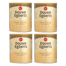 Douwe Egberts Pure Gold Instant Coffee 750g Tin (Pack of 4)