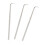 (M, One size) 3 HOOK NEEDLES with HOOK / MICRO SEWING for HAIR EXTENSION - Silver, S 3