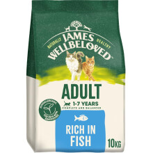 James Wellbeloved Hypoallergenic Dry Cat Food for Adult Cats Fish 10 kg