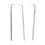 (M, One size) 3 HOOK NEEDLES with HOOK / MICRO SEWING for HAIR EXTENSION - Silver, S 5