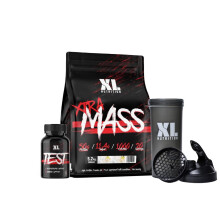 XL Nutrition Test Boost & Mass Gainer Bundle | Test Supplements for Men | D-Aspartic Acid, Fenugreek, Zinc | Whey Protein Powder with Added Creatine