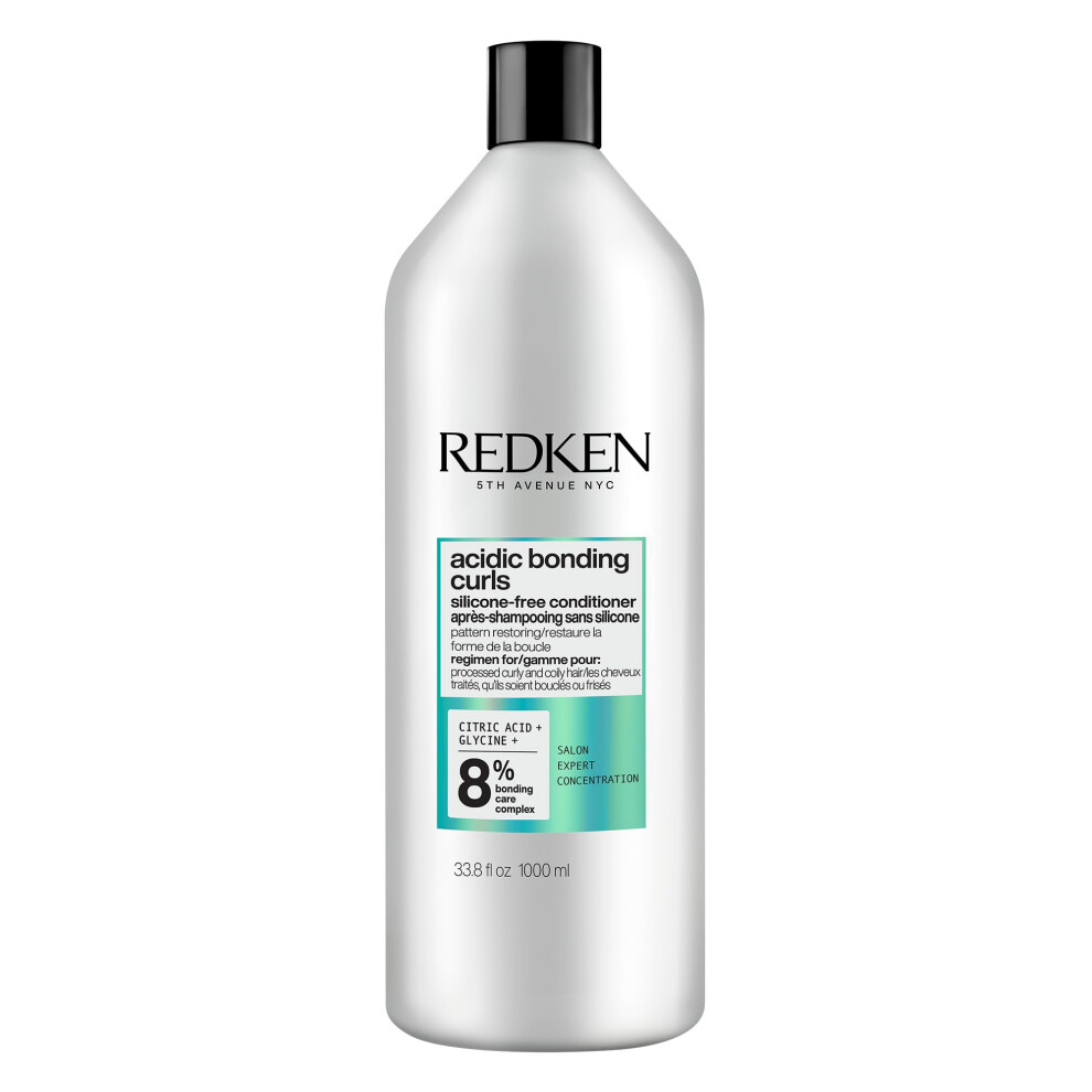Redken Conditioner For Curly Hair, Acidic Bonding Curls, Sulfate-Free Repairing Conditioner For Curly Hair,Reduces Frizz, Hydrating Treatment,