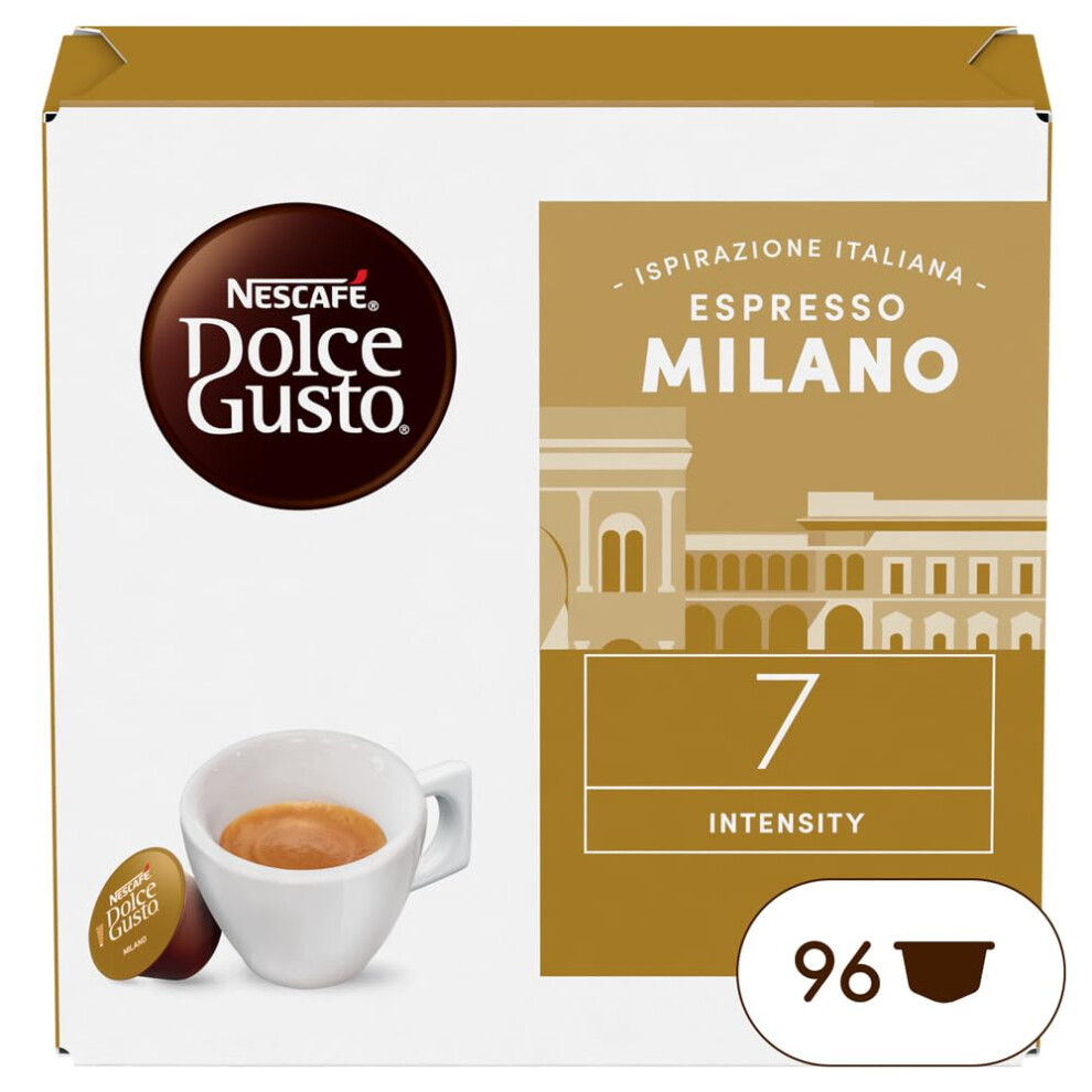 Nescafe Nescaf? Dolce Gusto Espresso Milano Caff?, 6 Packs Of 16 Capsules (96 Capsules)