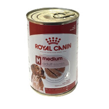 Royal Canin Medium Adult Wet Dog Food in Loaf Cans – 12 x 410g – Supports digestion and natural defenses