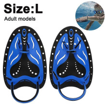 (As show, One size) Swimming Training Hand Fins - Blue Adult L Sizecourtyard garden