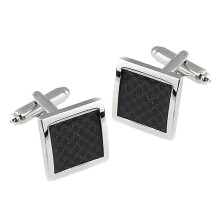 (As show, One size) Mens Brass Cufflinks Rectangle Polished Finish Cuff Links Wedding Groom Male Gifts