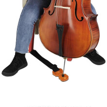 (As show, One size) Cello Endpin Stop Holder Stopper Wooden Anchor with Strap for Cello Replacement Parts