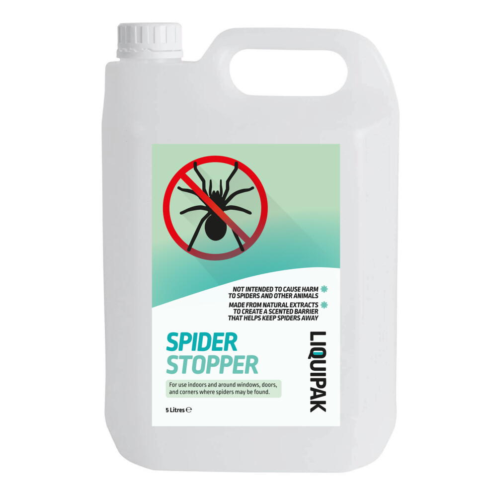 Liquipak (5 Litres) Spider Stopper Spray, Pet Safe Once Dry, Alternative To Spider Repellent Spray