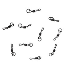 (As show, One size) 10 Pieces Stainless Steel Quick Change Flexi Ring Swivels Size 11 Chod Carp Fishing Ronnie Rigs