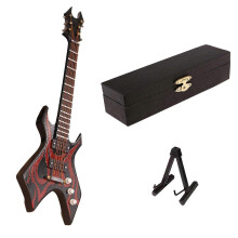 (D, One size) 1/6 Doll House Mini Bass Model with Display Stand Life Scene Musical Instruments Toys Home Furniture Scenery Supplies Oranments - A