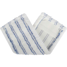 (As show, One size) Microfibre mop, size: 11 x 40 cm, with wear strips, for budget, kitchen, bathroom, etc.