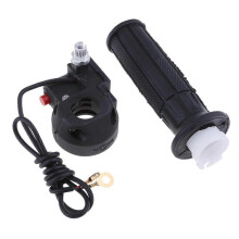 (As show, One size) 47 49cc Mini Moto Dirtbike Twist Throttle Grip Stop Kill Switch & Cable 22mm