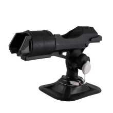 (As show, One size) 360 Adjustable Kayaks Fishing Boat Swivel Tilt Flush Mount Rod Holder Rest
