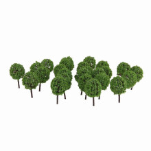 (As show, One size) 30pcs Green Model Ball Trees 1/100 35mm