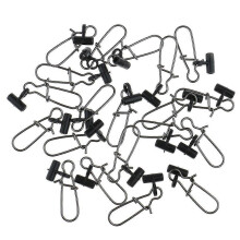 (As show, One size) 20Pcs Heavy Duty Sinker Slides with Stainless Steel Snaps High-strength Fishing Braid Line Sinker Slider Slides Swivels