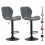 MCC (GREY) Set of 2 Height Adjustable Kitchen BarStool Stella 1