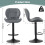 MCC (GREY) Set of 2 Height Adjustable Kitchen BarStool Stella 4
