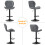 MCC (GREY) Set of 2 Height Adjustable Kitchen BarStool Stella 7