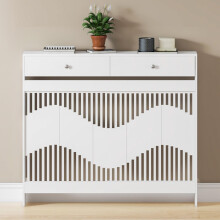 Radiator Cover with Drawers, H:96 W: 109 D:19 cm
