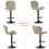MCC (BROWN) Set of 2 Height Adjustable Kitchen BarStool Stella 7