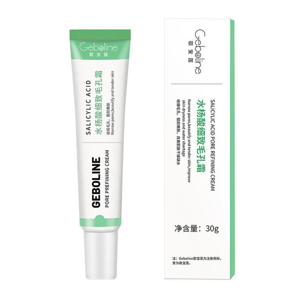 Salicylic Acid Pore Shrinking Cream Quick Elimination Large Pores Remove Blackehead Tighten Face Smooth Skin Care Product